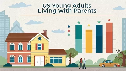 Percentage of Young Adults Living with Their Parents Varies Greatly Across the US